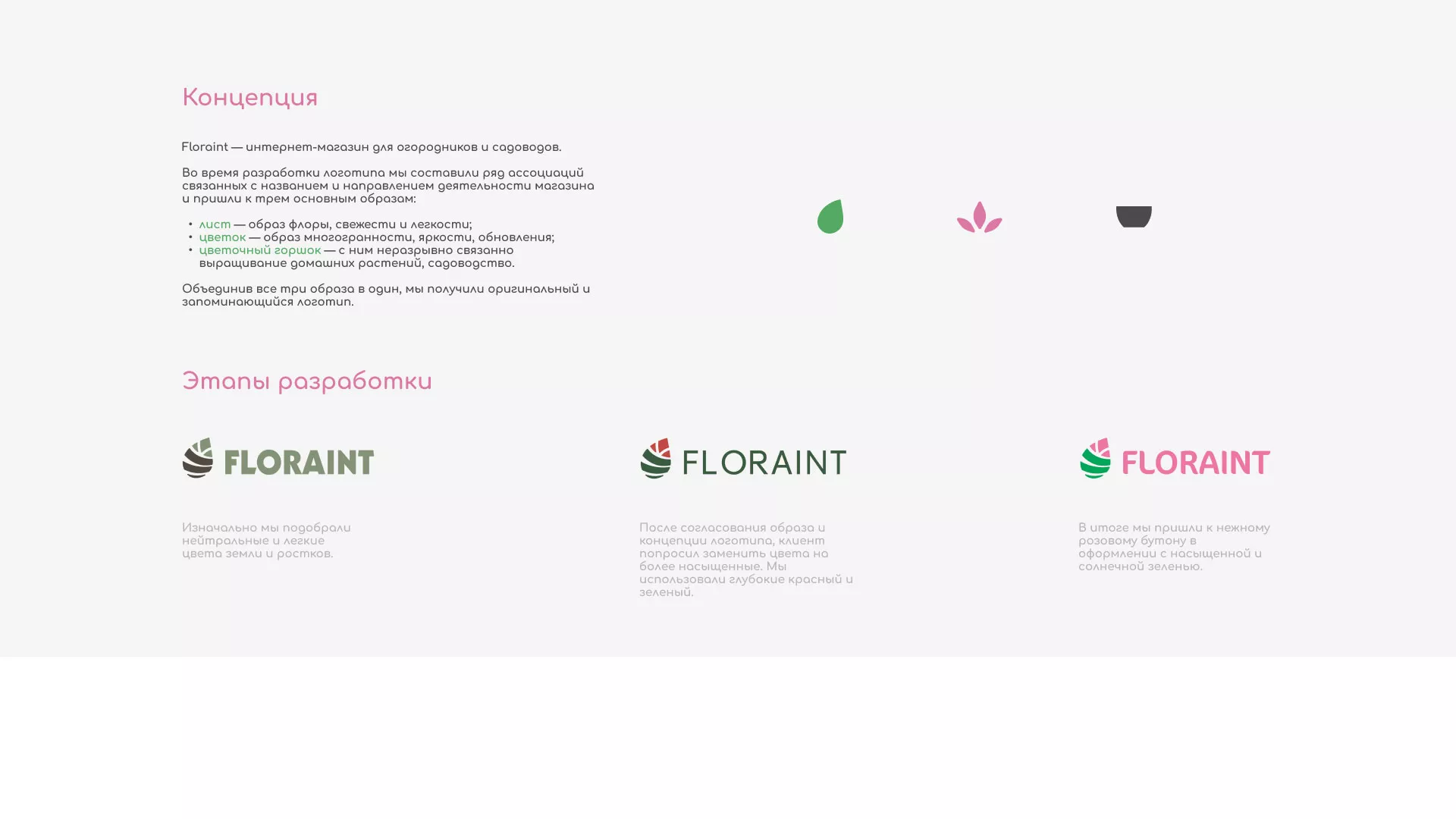 Создание логотипа и интернет-магазина «FLORAINT» в Бабаево