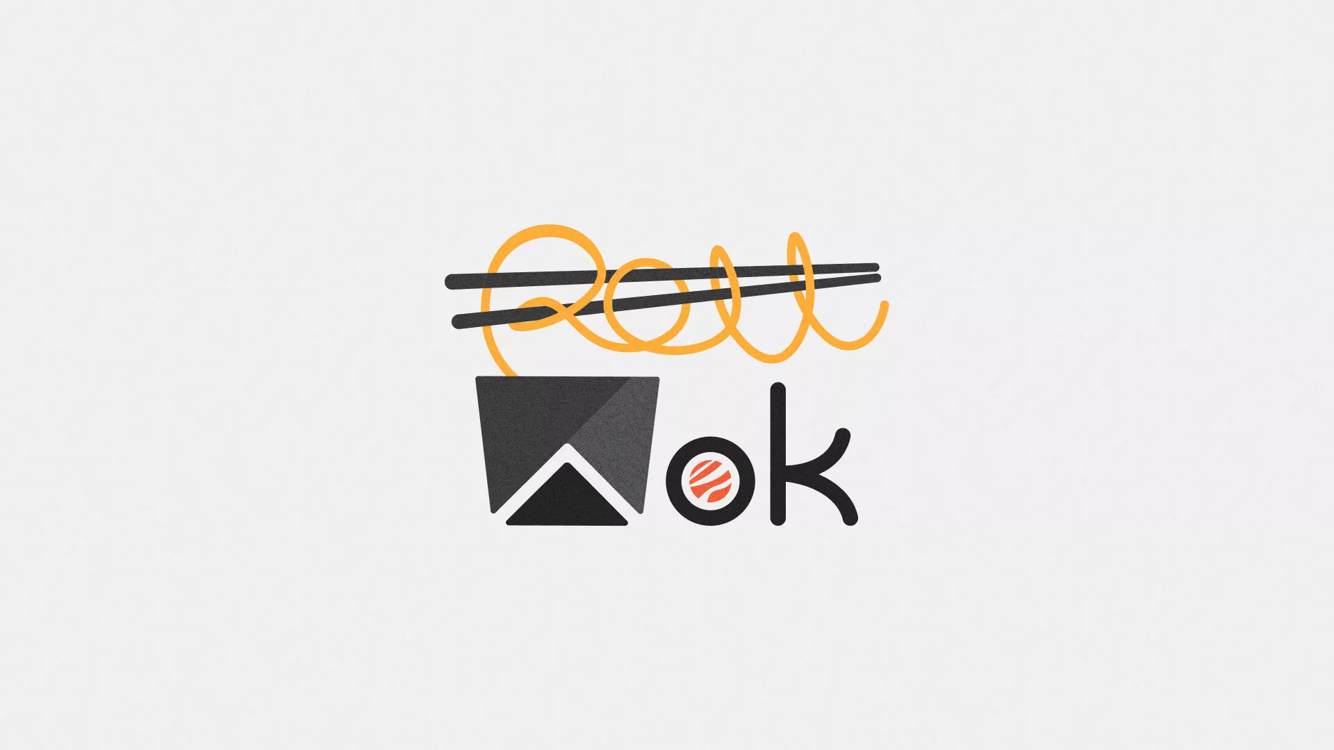 Разработка логотипа в Бабаево для суши-бара «Roll Wok Club» Разработка логотипа в Бабаево для суши-бара «Roll Wok Club»
